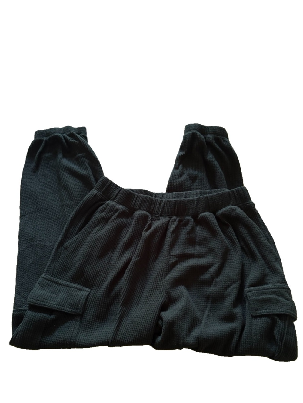 aerie Women’s Green Waffle Knit Cargo Jogger Pants